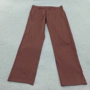 Rhone Pants Mens 32 Commuter Chino Maroon Red Golf Stretch Performance 5 Pocket